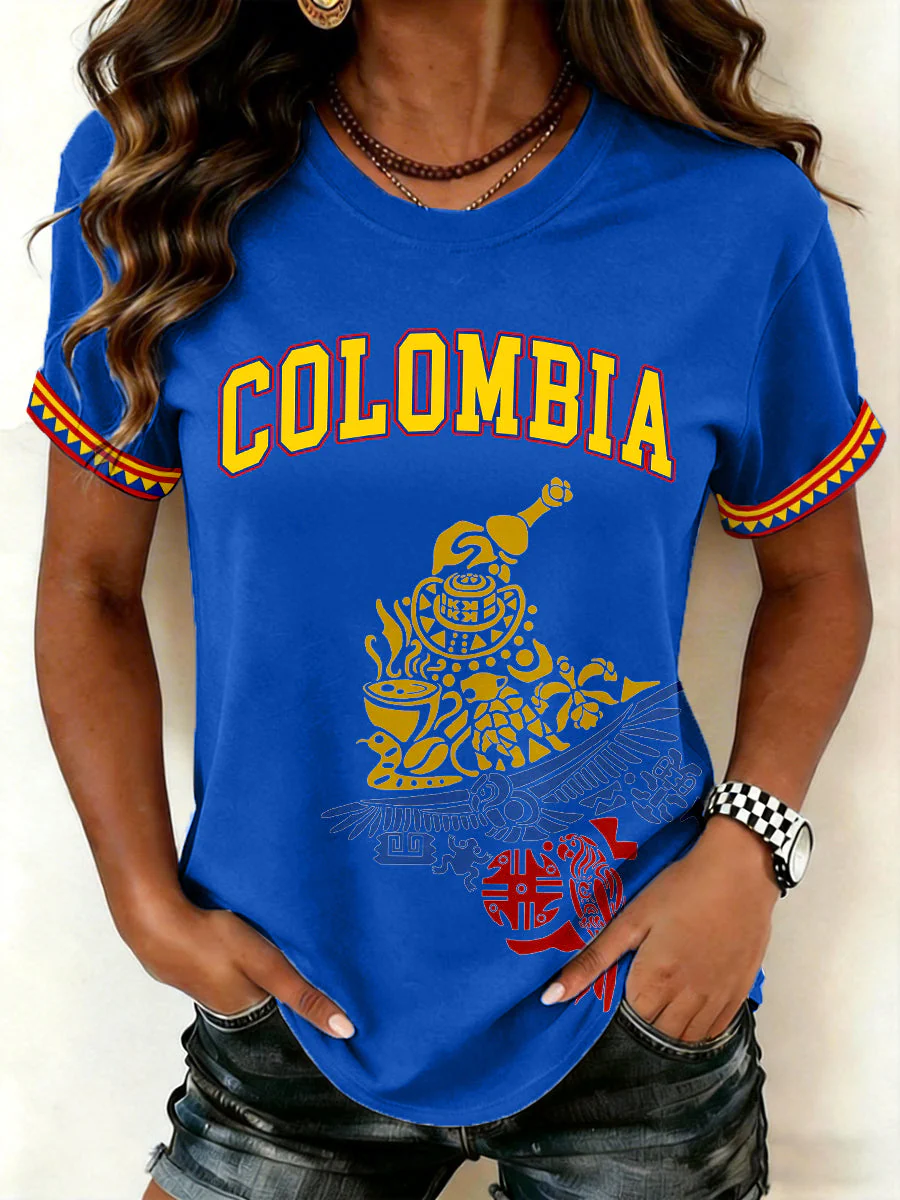 Women's Colombia Print T-Shirt - Image 5