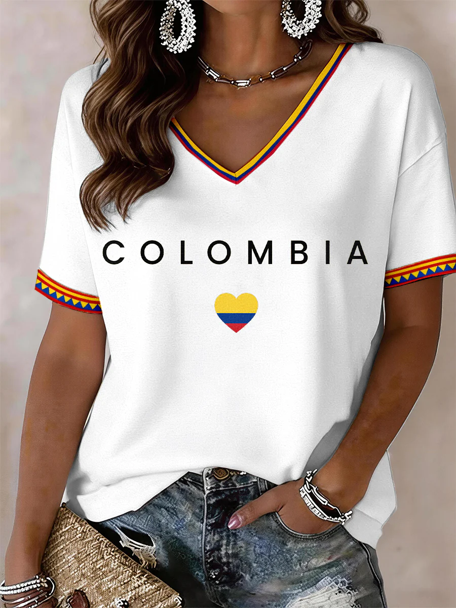 Women's Colombia V-Neck T-Shirt