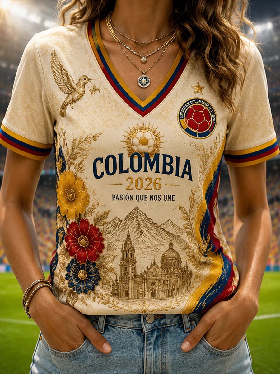 Women's Columbia Classic Casual V-Neck Soccer T-Shirt