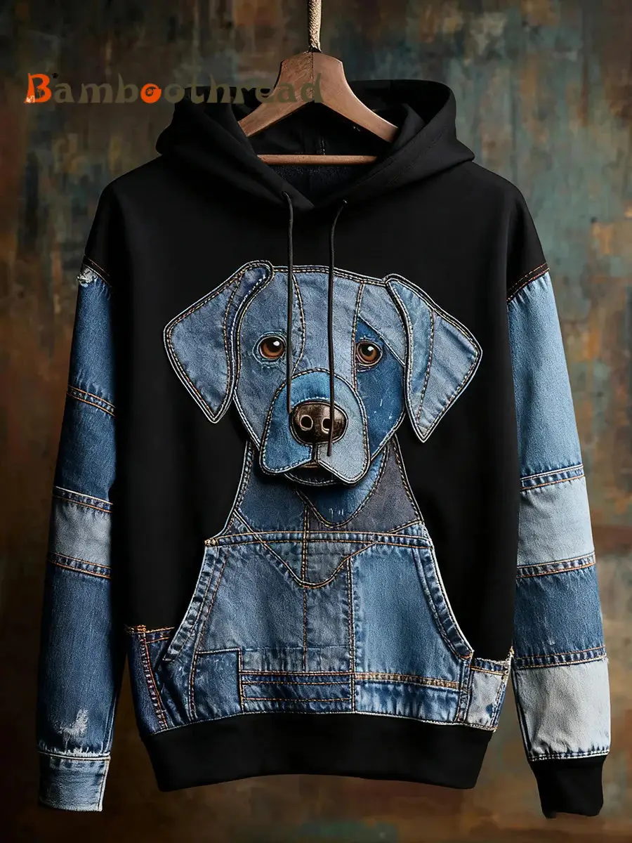 Women's Dog Print Hoodies