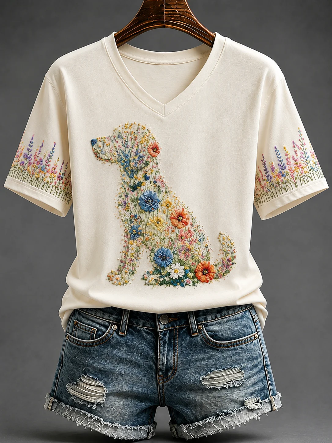 Women's Dog Short-sleeved T-shirt