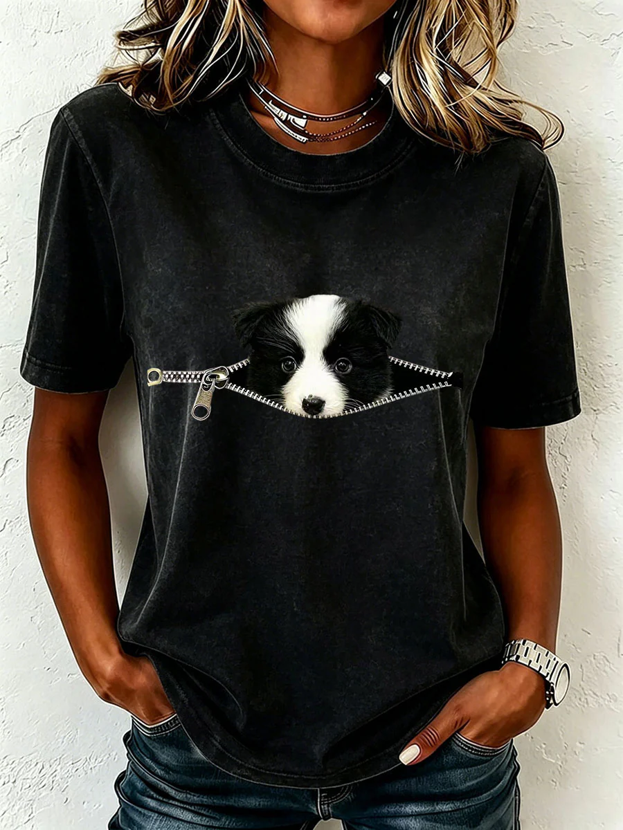 Women's Lovely Border Collie T-Shirt - Image 3
