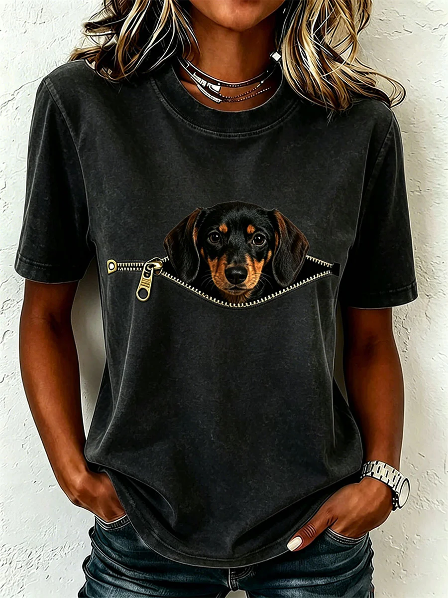 Women's Lovely Dachshund T-Shirt - Image 3