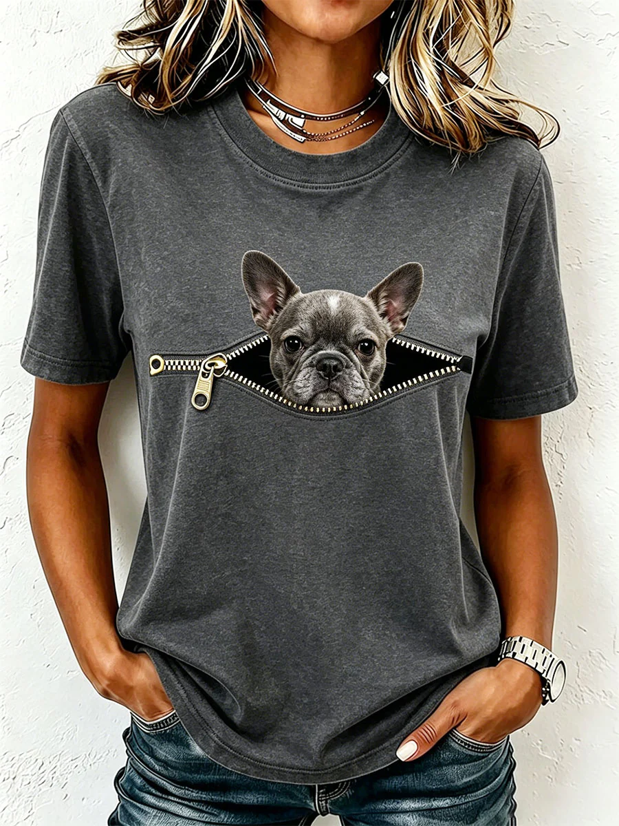 Women's Lovely French Bulldog T-Shirt - Image 10