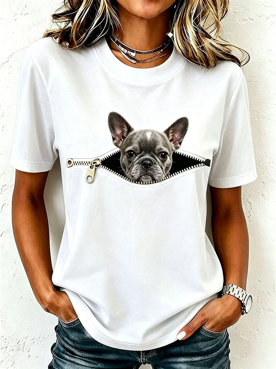 Women's Lovely French Bulldog T-Shirt - Image 11