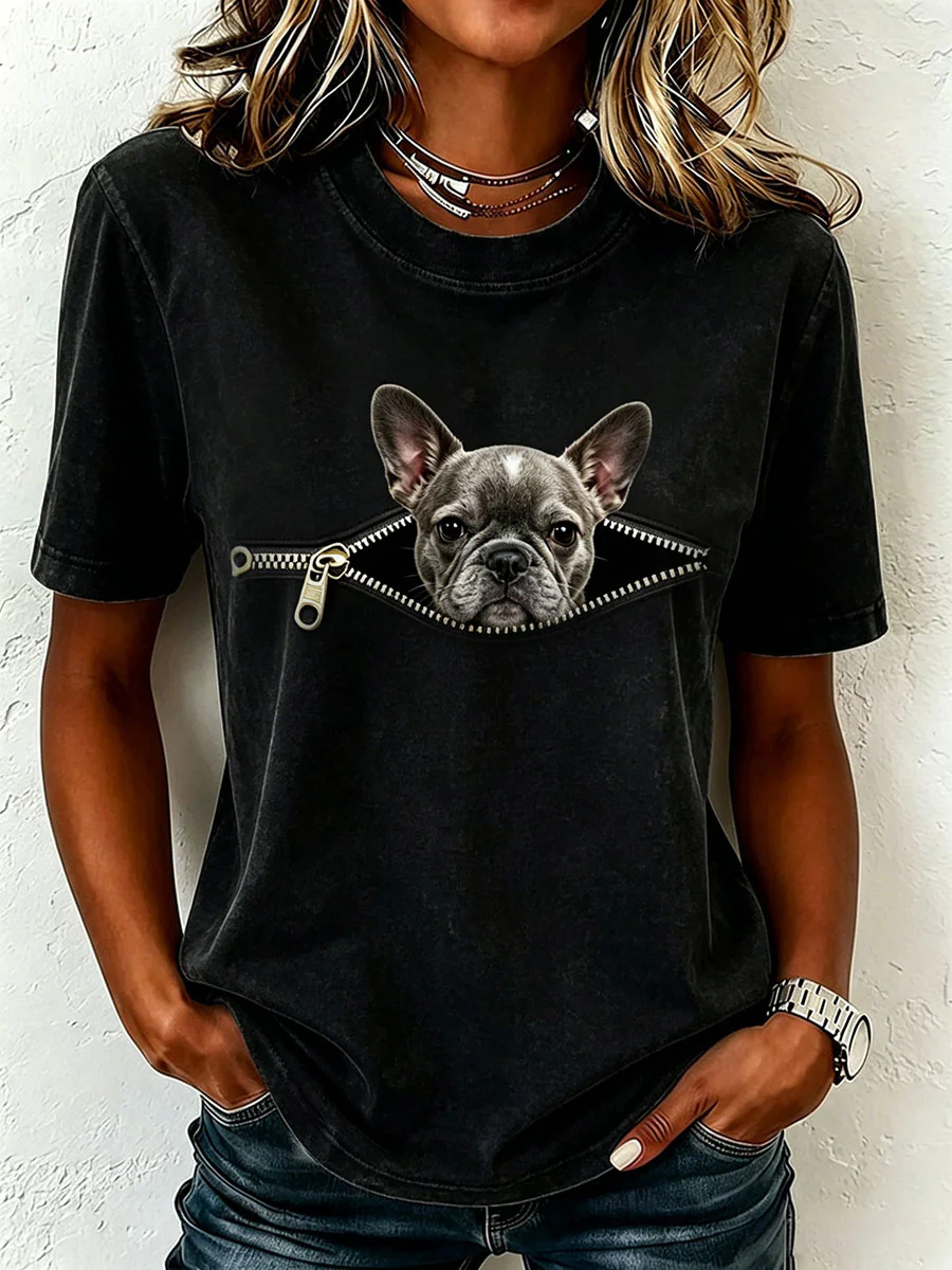 Women's Lovely French Bulldog T-Shirt - Image 12