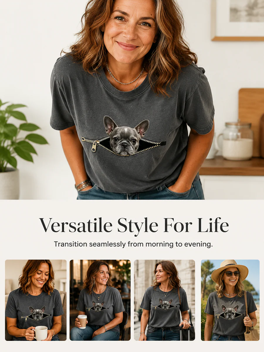 Women's Lovely French Bulldog T-Shirt - Image 6