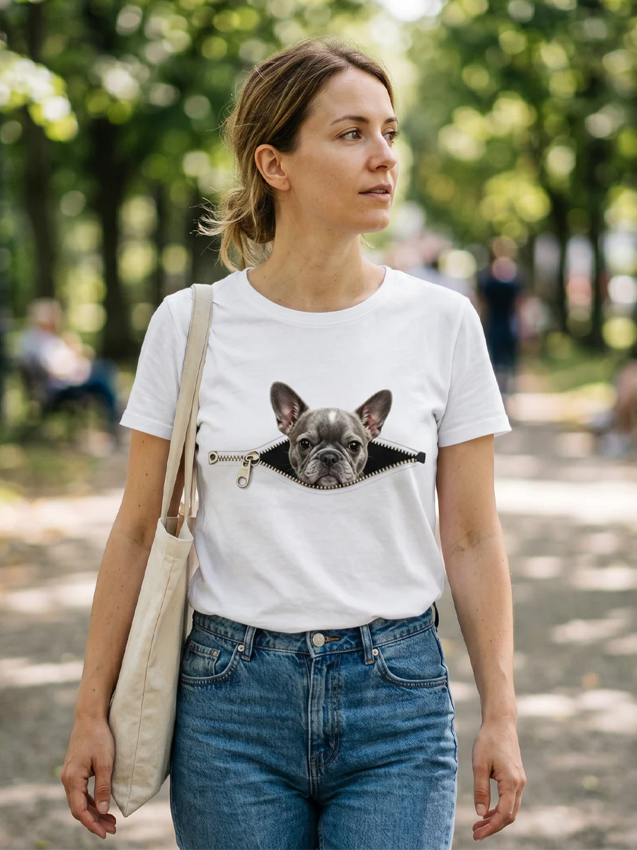 Women's Lovely French Bulldog T-Shirt - Image 7