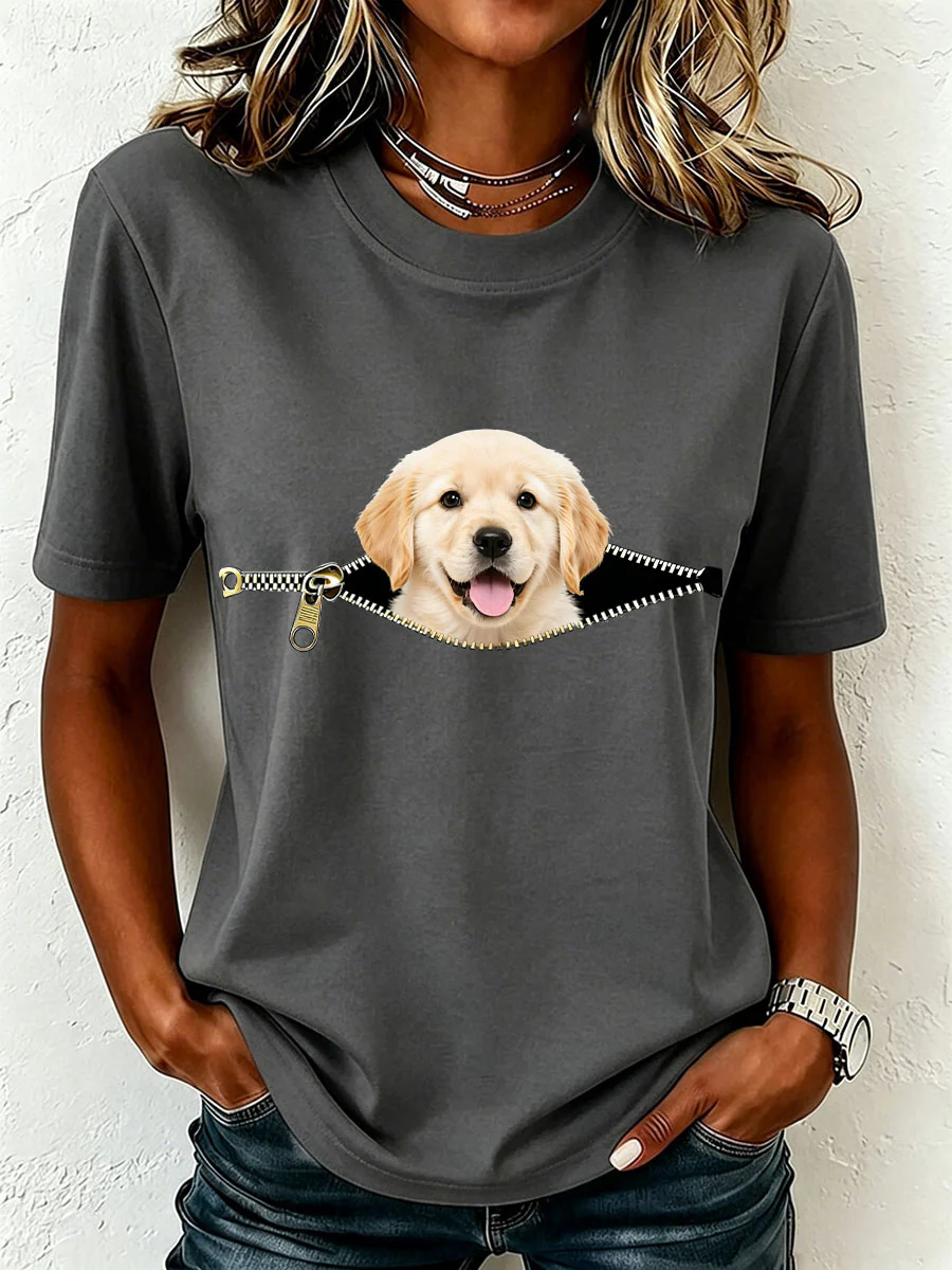 Women's Lovely Golden Retriever T-Shirt - Image 2