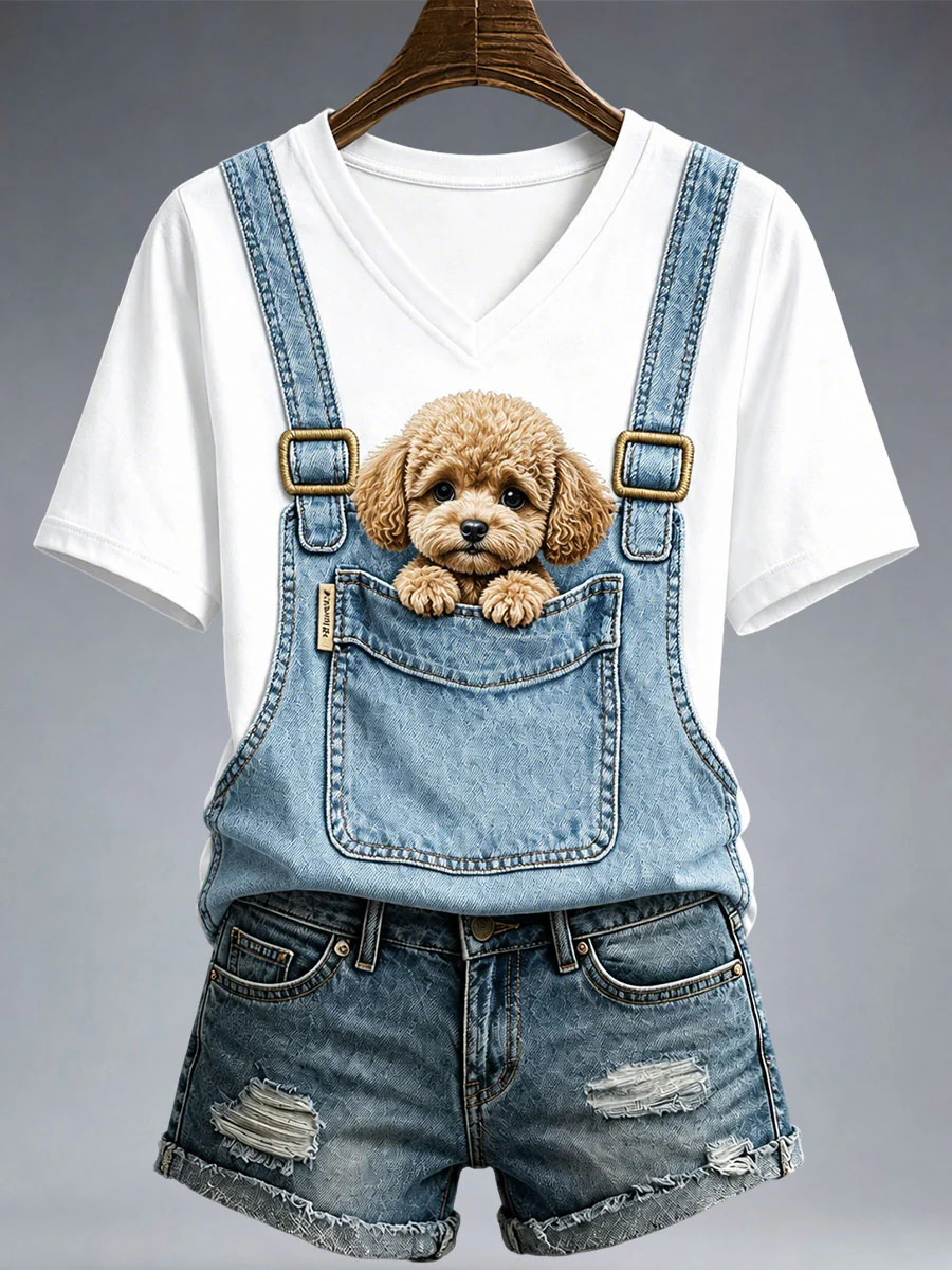 Women's Lovely Poodle T-Shirt