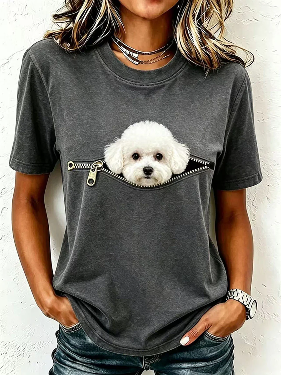 Women's Lovely Poodle T-Shirt