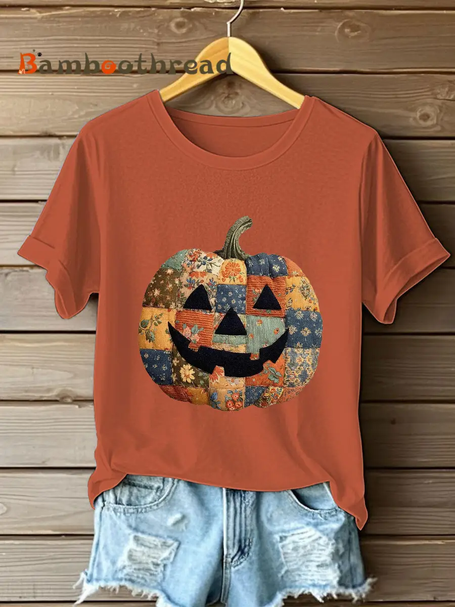 Women's Pumpkin Art Print Casual Sweatshirt - Image 2
