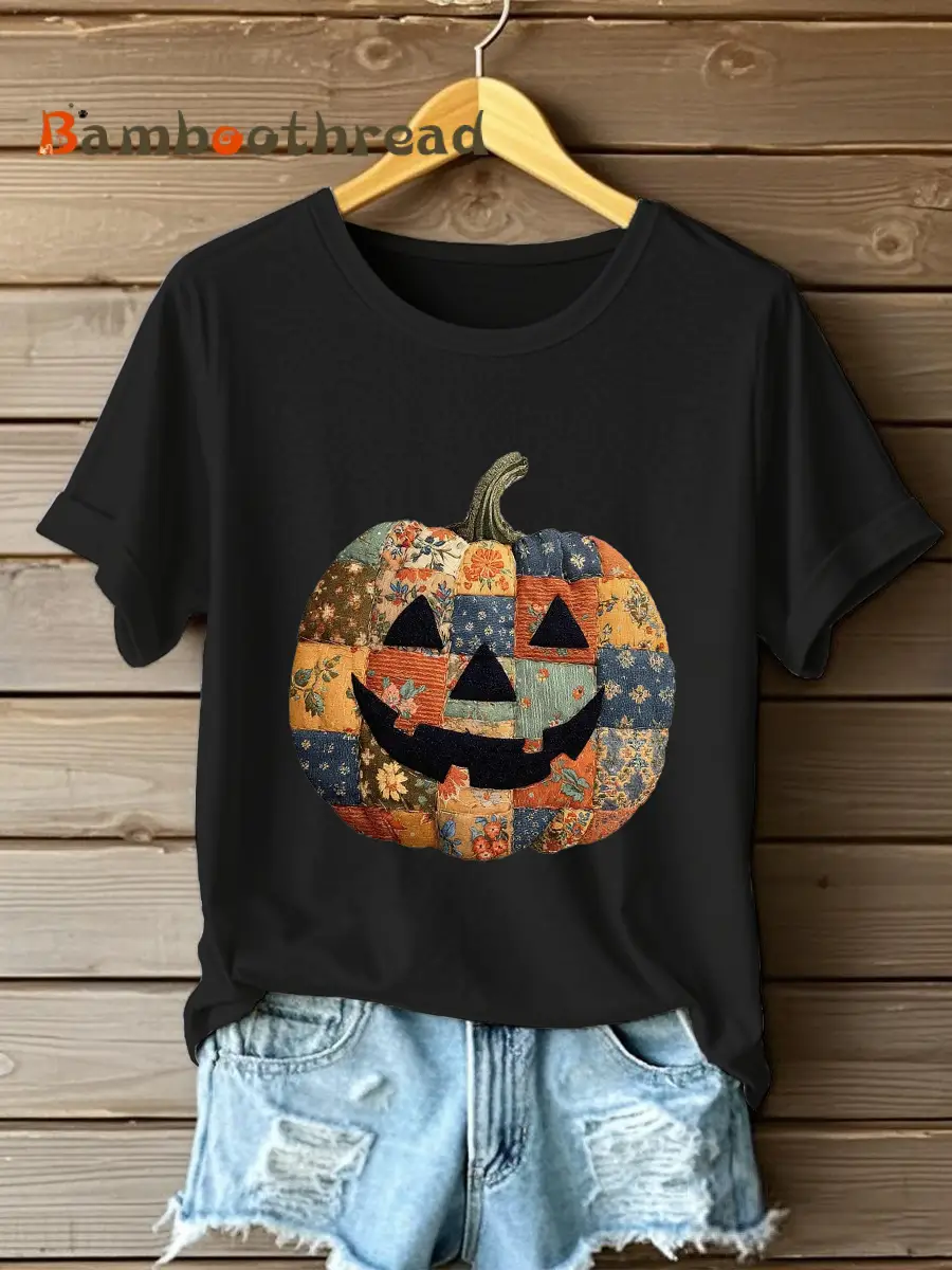 Women's Pumpkin Art Print Casual Sweatshirt - Image 4