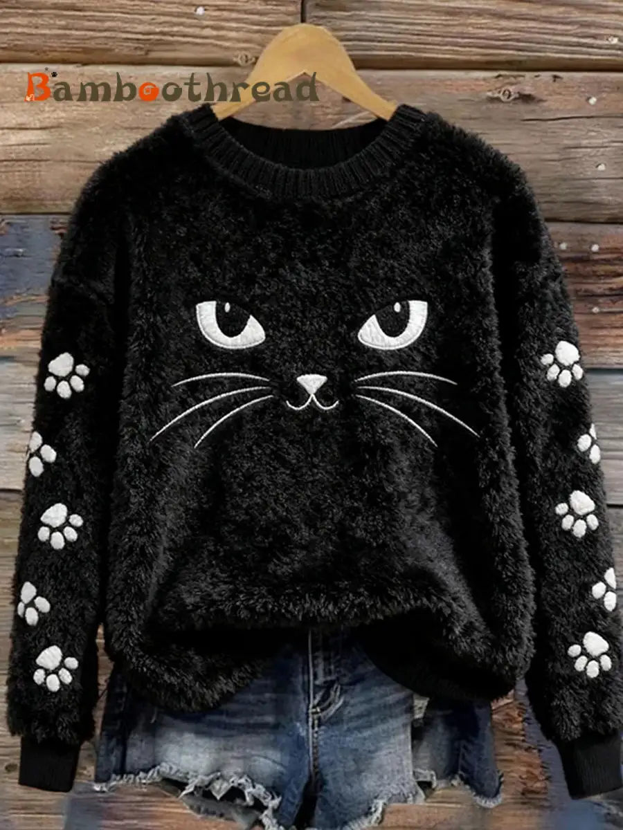 Women's Retro Animal Art Print Casual Flannel Top