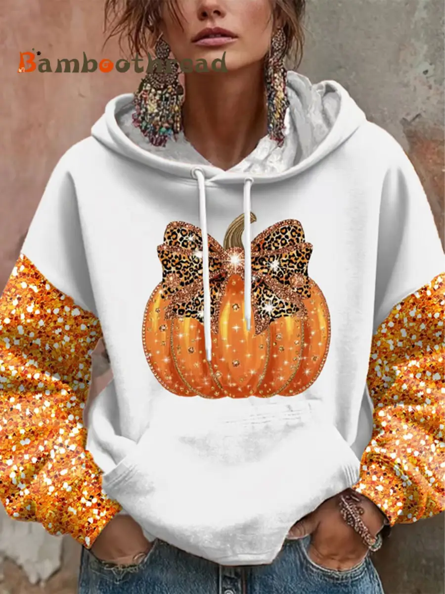 Women's Thanksgiving Print Casual Hoodie - Image 2