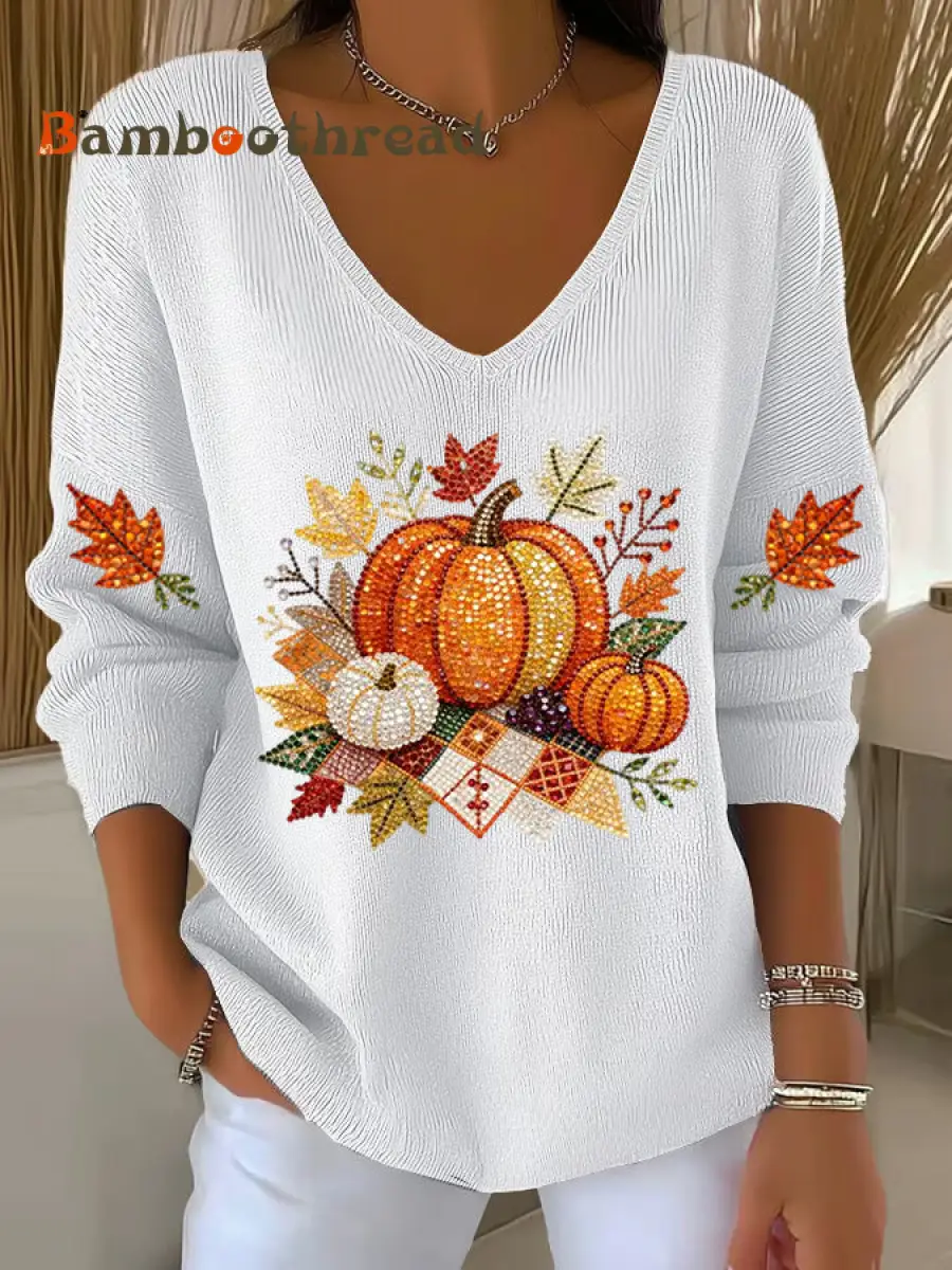 Women's Thanksgiving Printed Casual Top - Image 2