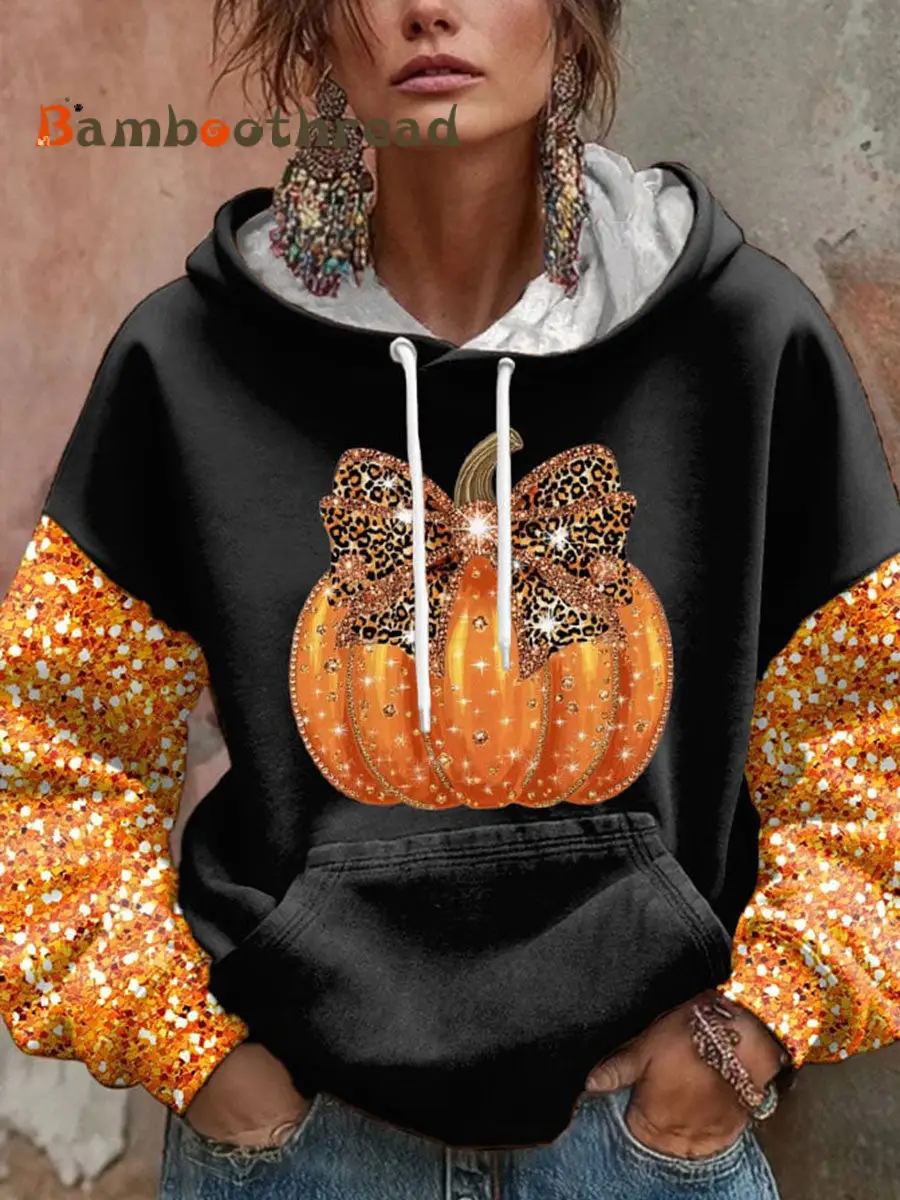 Women's Thanksgiving Pumpkin Hoodie - Image 2