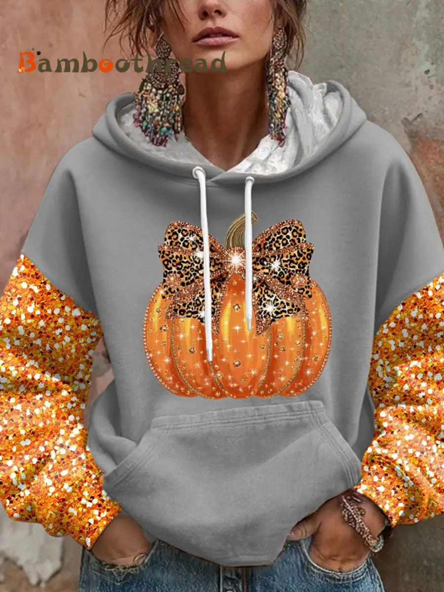 Women's Thanksgiving Pumpkin Hoodie - Image 4