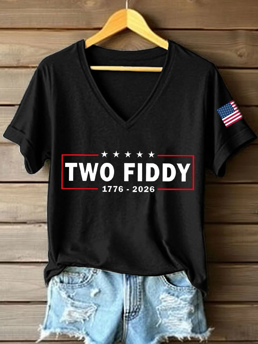 Women's Two Fiddy Print T-Shirt - Image 3