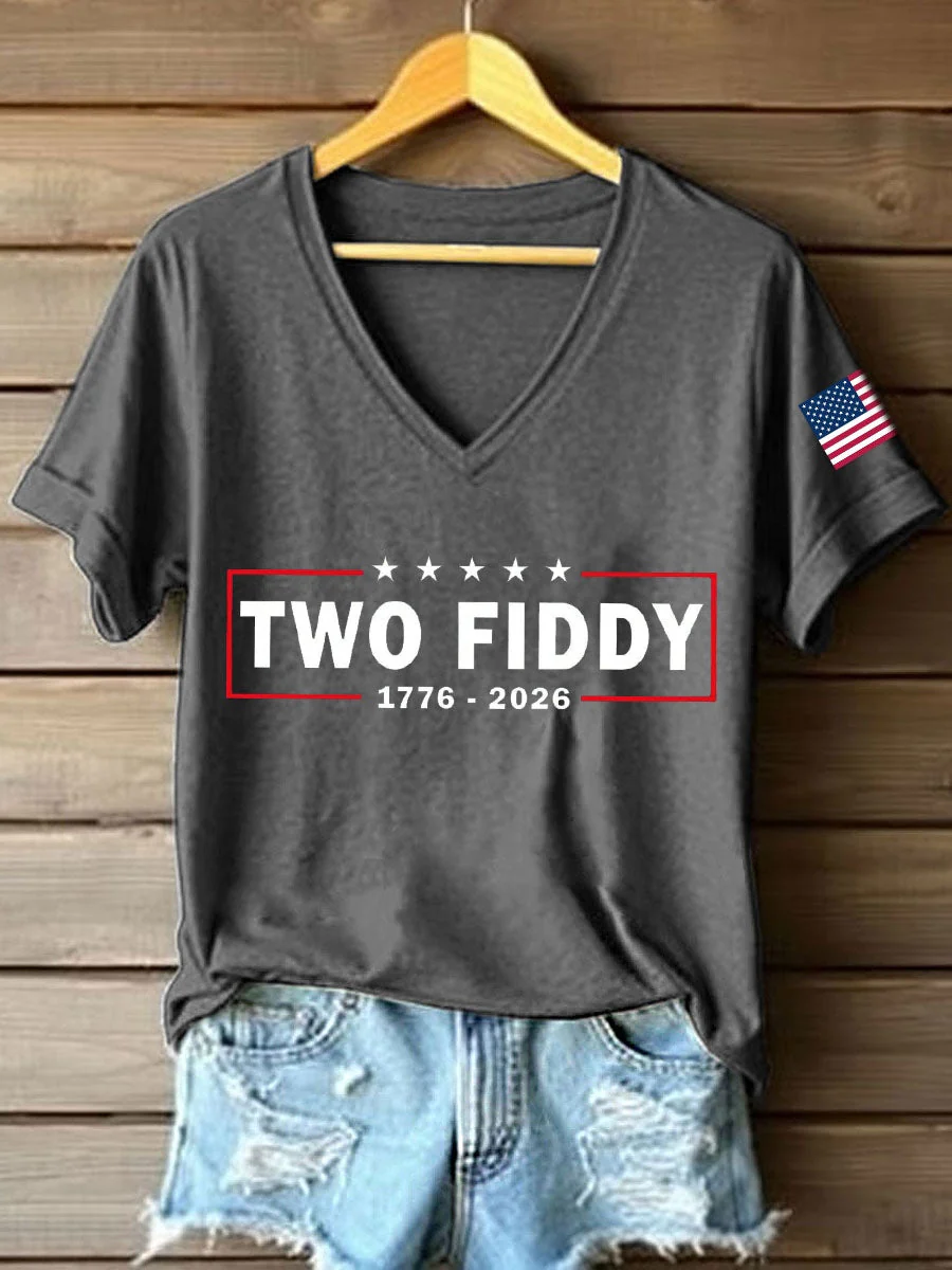 Women's Two Fiddy Print T-Shirt - Image 4