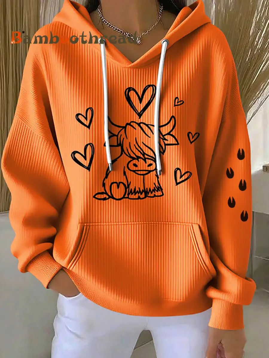 Women's West Highland Cow Print Long Sleeve Top - Image 5